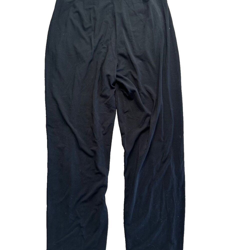 Eileen Fisher Womens Medium Black Pull on Pant Pockets Casual Office Stretch